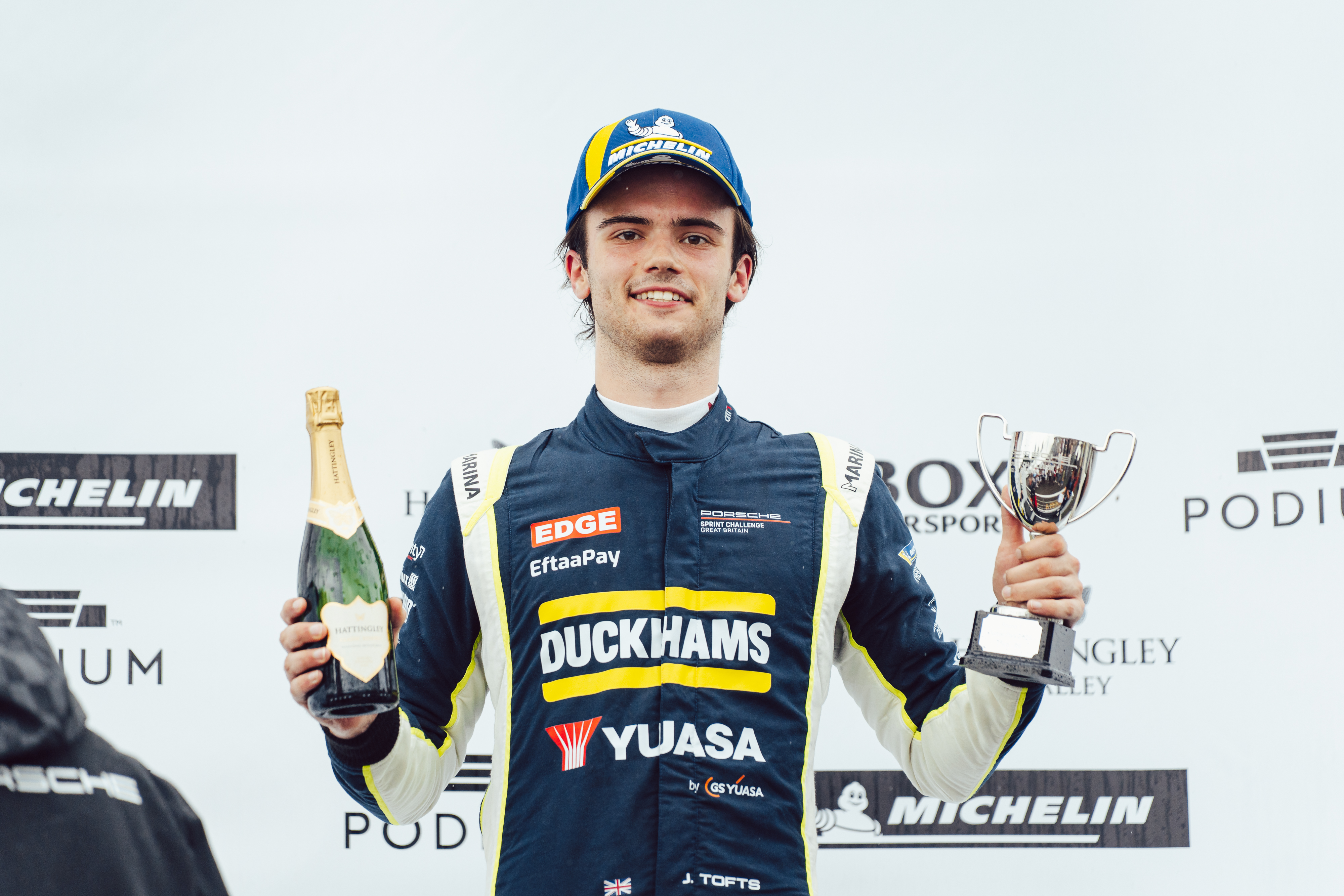 Treble podium success for Duckhams Yuasa Racing in Porsche Sprint Challenge GB